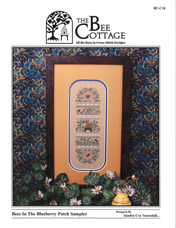 The Bee Cottage - Bees In The Blueberry Patch Sampler MAIN