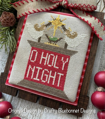 Crafty Bluebonnet Designs - Christmas Spool Series - O Holy Night Spool MAIN