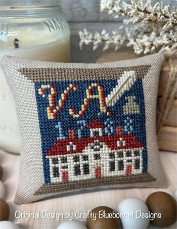 Crafty Bluebonnet Designs - State Spool Series - Virginia State Spool MAIN