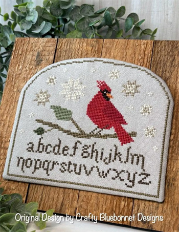 Crafty Bluebonnet Designs - Cardinal Star Sampler MAIN