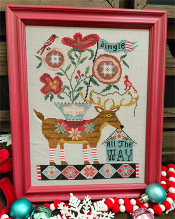 Quaint Rose Needlearts - Jingle All The Way Deer MAIN
