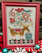 Quaint Rose Needlearts - Jingle All The Way Deer THUMBNAIL