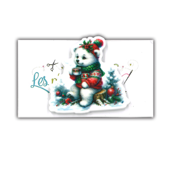 Les Petites Croix De Lucie - Christmas Bear Magnet MAIN