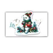 Les Petites Croix De Lucie - Christmas Bear Magnet THUMBNAIL