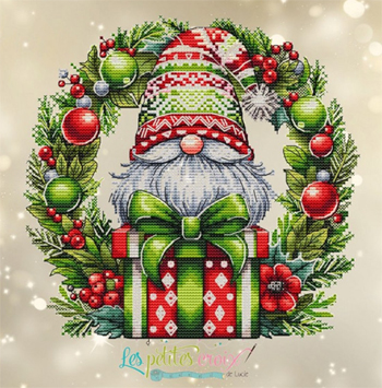 Les Petites Croix De Lucie - Christmas Gnome Wreath MAIN