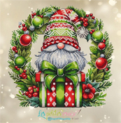 Les Petites Croix De Lucie - Christmas Gnome Wreath THUMBNAIL