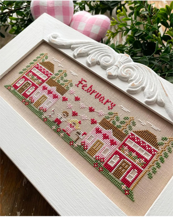 Country Cottage Needleworks - Monthly Mini Village - February Mini Village MAIN