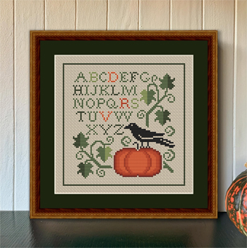 Happiness Is HeartMade - Autumn Crow And Pumpkin MAIN