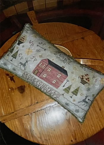 Chessie & Me - Home For Christmas Sampler Pillow MAIN