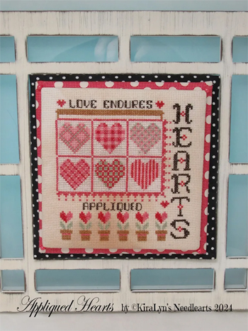 KiraLyns Needlearts - Appliqued Hearts MAIN