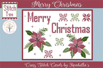 Anabella's - Cross Stitch Cards - Stitch Two - Merry Christmas MAIN