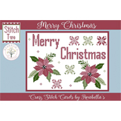 Anabella's - Cross Stitch Cards - Stitch Two - Merry Christmas THUMBNAIL