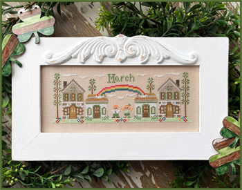 Country Cottage Needleworks - Monthly Mini Village -  March Mini Village MAIN