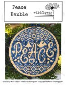 Wildflower Stitching - Peace Bauble THUMBNAIL