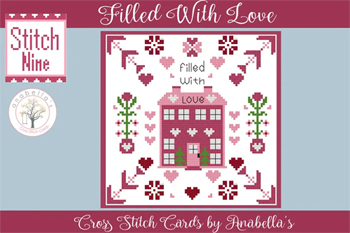 Anabella's - Cross Stitch Cards - Stitch Nine - Filled With Love MAIN