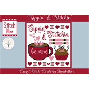 Anabella's - Cross Stitch Cards - Stitch Nine - Sippin' & Stitchin' THUMBNAIL