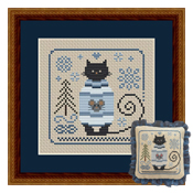 Happiness Is HeartMade - Cat Tales Collection - Cat In A Cozy Blue Sweater THUMBNAIL