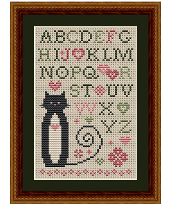 Happiness Is HeartMade - Cat Tales Collection - Heart Alphabet Cat MAIN