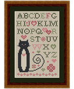 Happiness Is HeartMade - Cat Tales Collection - Heart Alphabet Cat THUMBNAIL
