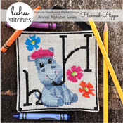 Luhu Stitches - Animal Alphabet Series - Hannah Hippo THUMBNAIL