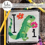 Luhu Stitches - Animal Alphabet Series - Isaac Iguana THUMBNAIL