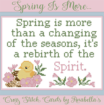 Anabella's - Cross Stitch Cards - Stitch Ten - Spring Is More MAIN