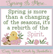 Anabella's - Cross Stitch Cards - Stitch Ten - Spring Is More THUMBNAIL