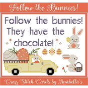 Anabella's - Cross Stitch Cards - Stitch Eleven - Follow The Bunnies! THUMBNAIL