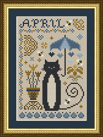 Happiness Is HeartMade - Cat Tales Collection - April Cat MAIN