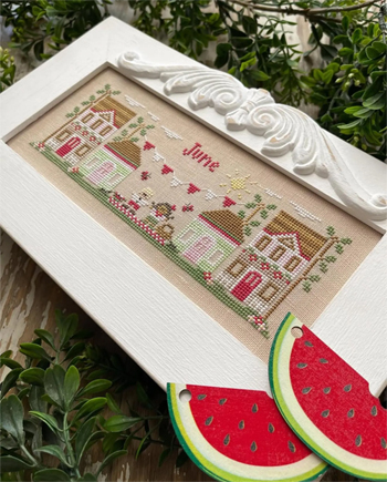 Country Cottage Needleworks - Monthly Mini Village -  June Mini Village MAIN