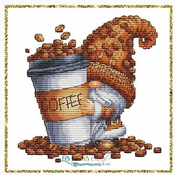 Les Petites Croix De Lucie - Coffee Lover Gnome THUMBNAIL