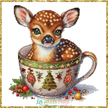 Les Petites Croix De Lucie - Christmas Animals Cups Part 6 Reindeer MAIN