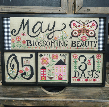 Quaint Rose Needlearts - Monthly Calendar - May Blossoming Beauty MAIN