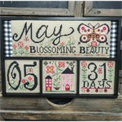 Quaint Rose Needlearts - Monthly Calendar - May Blossoming Beauty THUMBNAIL