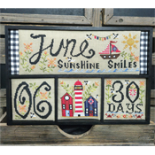 Quaint Rose Needlearts - Monthly Calendar - June Sunshine Smiles THUMBNAIL