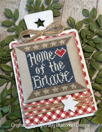 Crafty Bluebonnet Designs - Patriotic Spool Series - Brave Spool MAIN