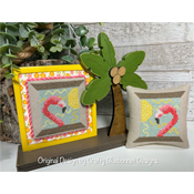 Crafty Bluebonnet Designs - Summer Spool Series - Flamingo Friends THUMBNAIL