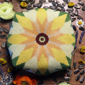 The Blue Flower - Sunflower Biscornu THUMBNAIL