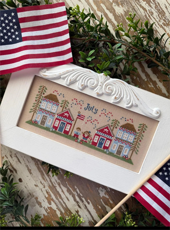 Country Cottage Needleworks - Monthly Mini Village -  July Mini Village MAIN