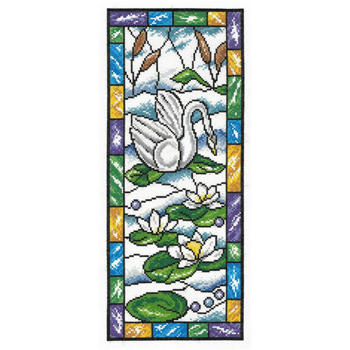 Imaginating - Stained Glass Summer Swan 3547 MAIN