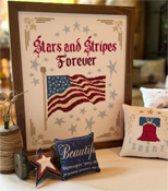 Anabella's - Stars & Stripes Forever - Set of 7 Patriotic Cross Stitch Designs THUMBNAIL