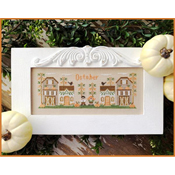 Country Cottage Needleworks - Monthly Mini Village -  October Mini Village THUMBNAIL