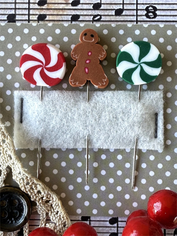 Puntini Puntini Counting Pins - Elegant Gingerbread MAIN