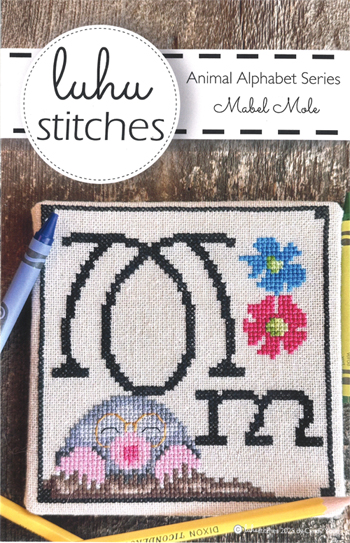 Luhu Stitches - Animal Alphabet Series - Mabel Mole MAIN