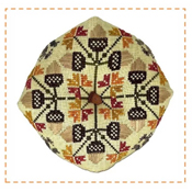 Praiseworthy Stitches - Acorn Biscornu THUMBNAIL