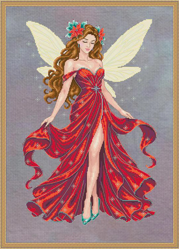 Cross Stitching Art - Rosalinne, The Winter Star MAIN