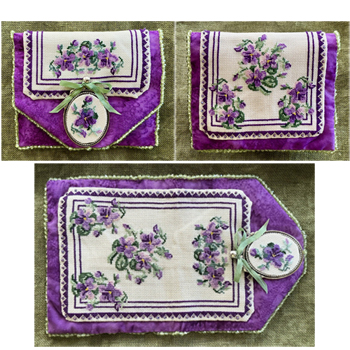 Keslyn's - Purple Pansy Needle Book MAIN