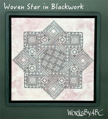 Works By ABC - Woven Star In Blackwork MAIN
