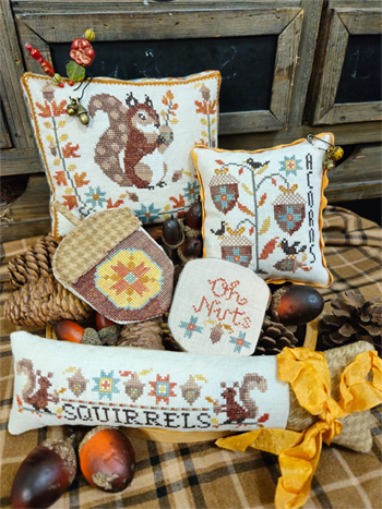 Quaint Rose Needlearts - Acorn Thieves MAIN