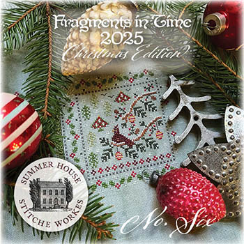 Summer House Stitche Workes - Fragments In Time 2025 Christmas Edition No.6 Birds & Baubles MAIN